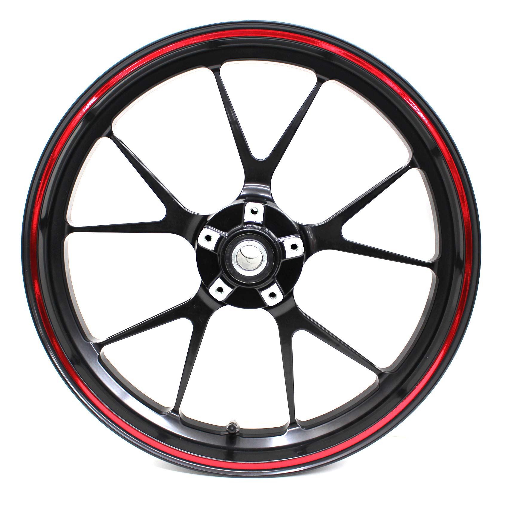 Wheel Rim Sticker, Chrome Rim Design Including Installation Tool Complete Set, Finest Film, Suitable for 16 Inch / 17 Inch / 18 Inch / 19 Inch Wheel Rims, for Motorcycle / Car / Bicycle