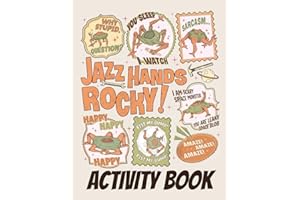 Activity Book: Funny Hails Creatures Project's Pages for Adults