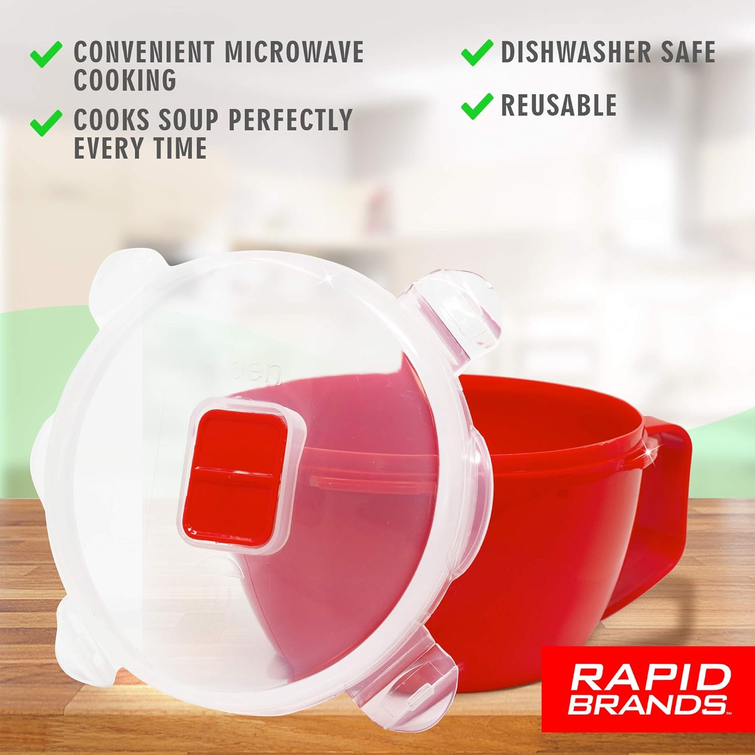  | Rapid Noodle/Soup Bowl| Microwave Soup & Noodles in Minutes | Perfect for Dorm, Small Kitchen, or Office | Dishwasher-Safe, Microwaveable, BPA-Free: Soup Bowls