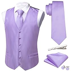 Barry.Wang Mens Suit Vest Paisley/Flower Silk