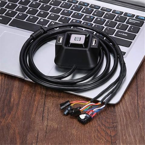 #N/A Caja De La Computadora De Escritorio Fuente De Alimentación Encendida/Apagada Botón De Reinicio Negro