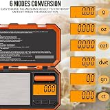 UNIWEIGH Digital Gram Scale 200g/0.01g Pocket Mini Free Calibration Weight view 2