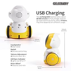 GILOBABY Robot Toys, Rechargeable Smart Talking