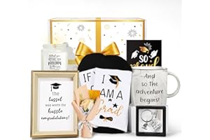 FRERDUI Graduation Gifts for Her, Congrats Grad Gifts, 7 in 1 Pratical Graduation Gift Basket for College or High School Class of 2024 Graduation Gift Box for Women, Daughter, Sister, Friend, Graduation Gifts