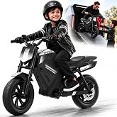 E11EVEN ADV250S Kids Electric Mini Bike, 350W Peak, 25.2V, Ages 5+ | 350W Peak Brushless Hub Motor | 25.2V Max-Charge 5.2Ah Battery | 140 lb Max Load