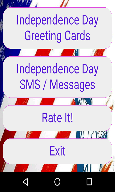 Amazon Com 4th July American Independence Day Greeting Card Appstore For Android