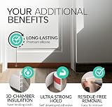 Vellure 5x Premium Door Draft Excluder Strip 2in x 39in Silicone view 6