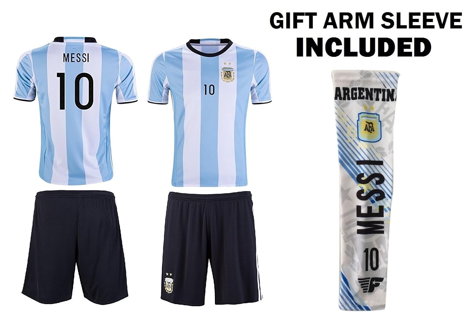 新発売の アルゼンチンメッシワールドカップ 10キッズサッカージャージーすべてユースサイズages B00kzpacvm12 11 Years Old 爆安プライス Celebration Fl Us