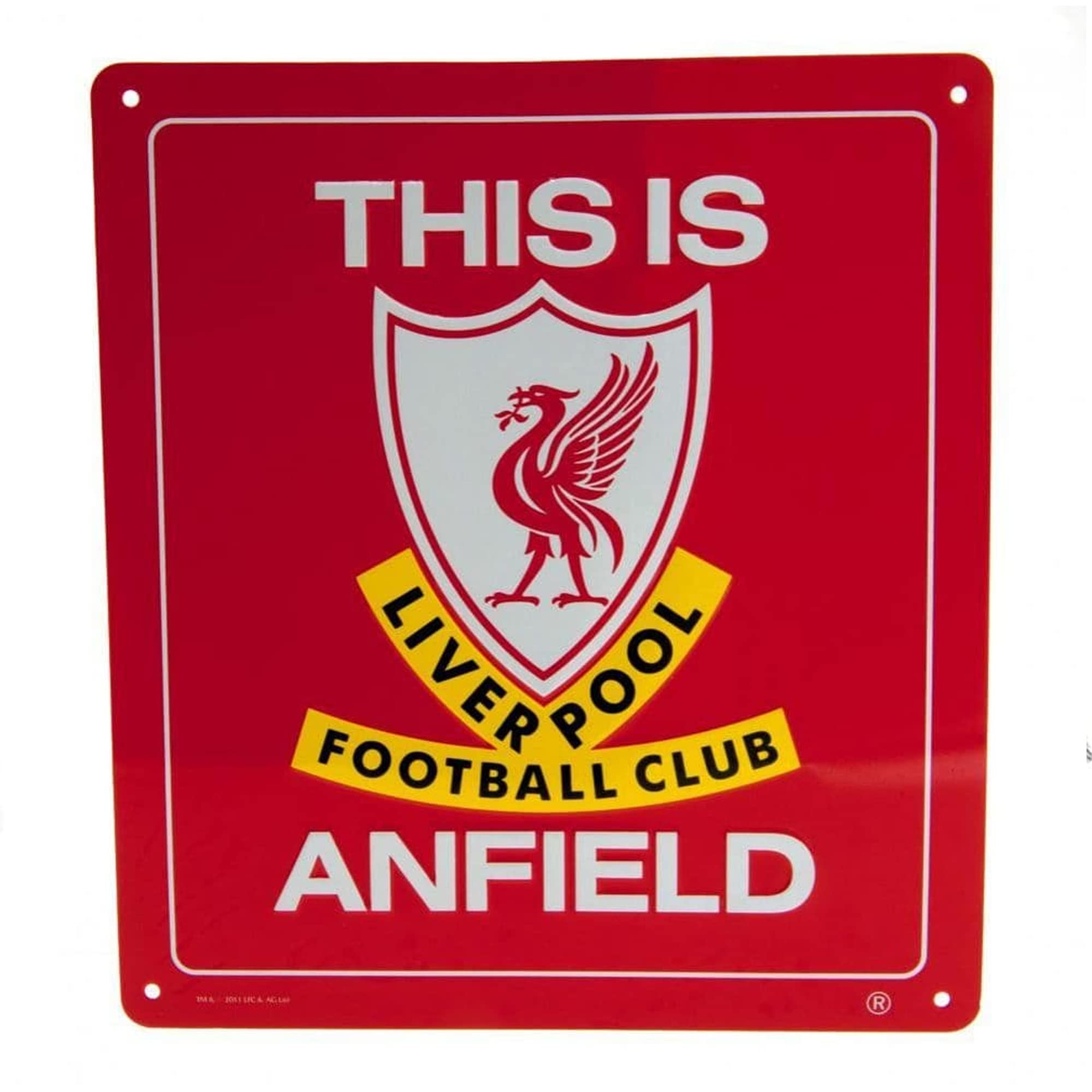 Club Licensed Liverpool This is Anfield Sign- (22cm x 25cm)