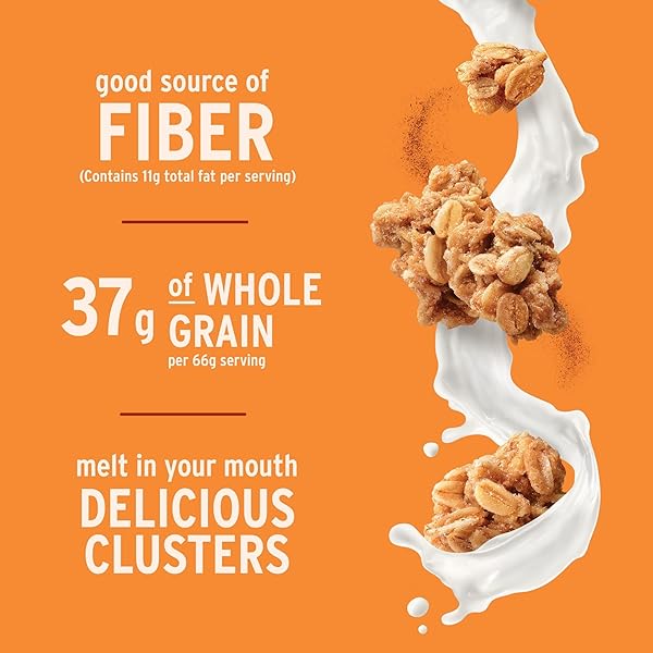 KELLOGG’S EXTRA GRANOLA CEREAL, FIBER CEREAL, FAMILY BREAKFAST, CINNAMON, 20.6OZ BOX (1 BOX)