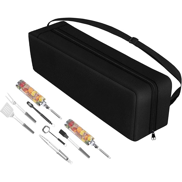 thumbnail image 2 of Amylove Grill Storage Bag Bbq Tool Storage Black Container Utensils | Seychelles 2 of 14