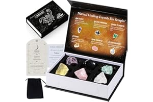 FAIVYKYD Scorpio Zodiac Crystals, Healing Stones Gifts for Women Girls, Spiritual Astrology Gifts for Women, Healing Crystals Gifts for Beginners, Birthday Gifts for Sisters Mom Daughters Friends