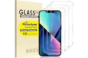 3-Pack, XunyLyee Screen Protector for iPhone 13/13 Pro/iPhone 14/ iPhone 16e 2025 6.1 Inch Tempered Glass Film Bubble Free
