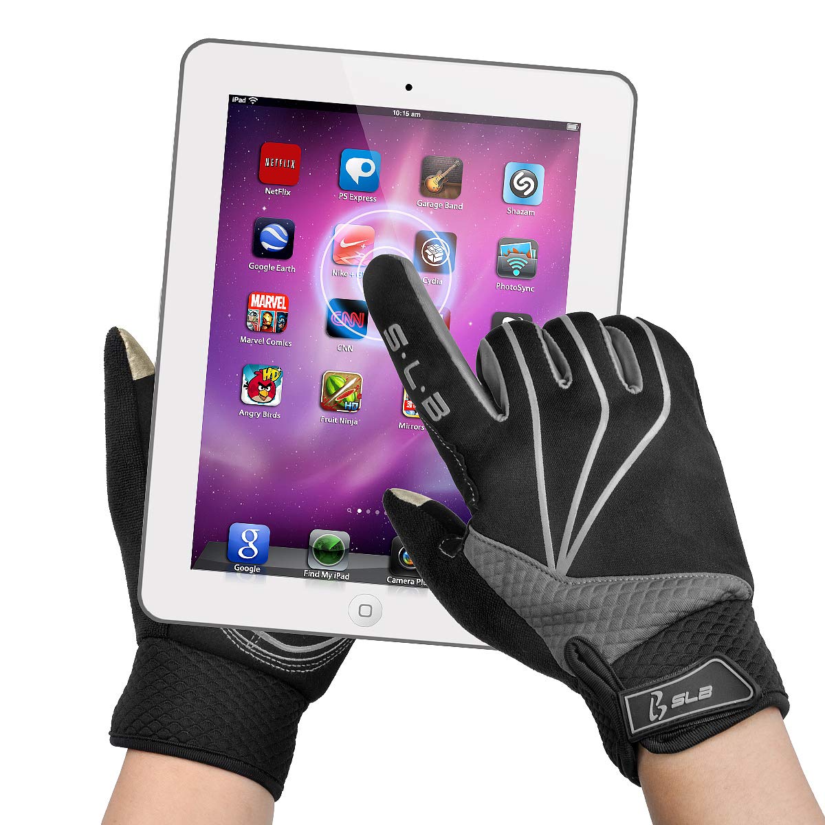 Cycling Gloves, Waterproof Touchscreen in Winter Outdoor Gel Padded Breathable Bike Gloves, Adjustable Size Full Finger Warm Gloves Men Women