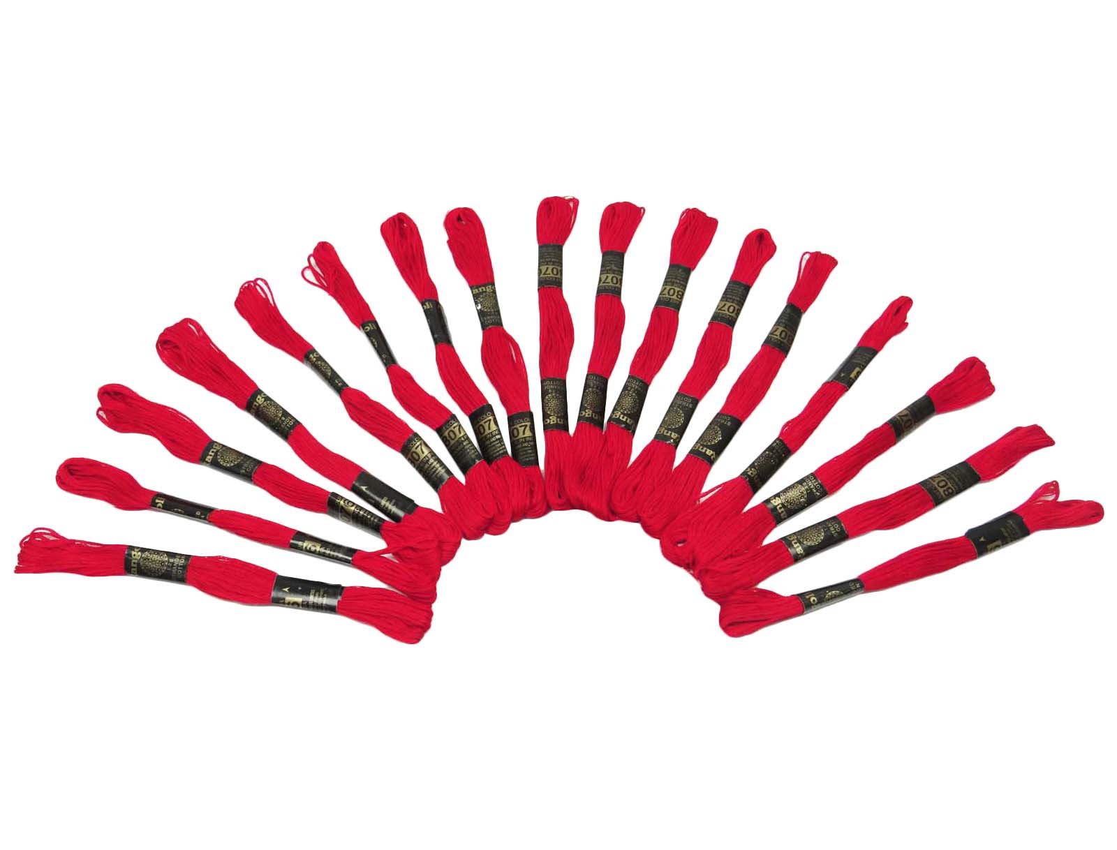 Knitwit 25 Pcs Cotton Red Thread Needlepoint Sewing Stitch Cross Embroidery Floss Skein