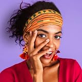 WILLBOND 4 Pcs African Headbands Vintage Silk Muslin Wide Knit Hair Band view 3