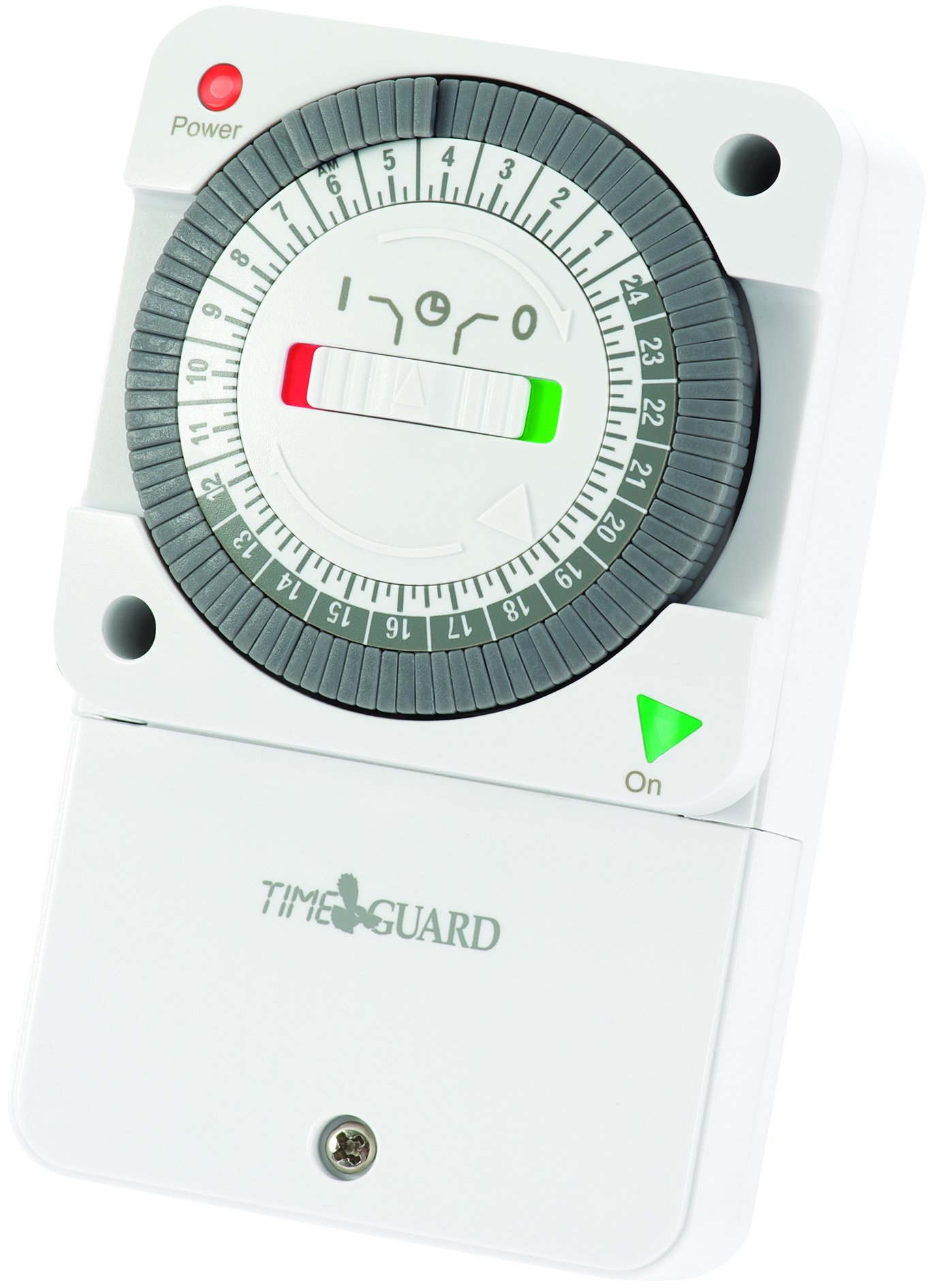 Timeguard NTT05 24-Hour Slimline General Purpose Timeswitch, Green,red