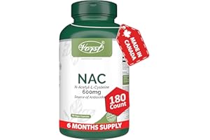 VORST NAC (N-Acetyl-L-Cysteine) Supplement 600mg 180 Vegan Capsules | Source of Antioxidants | Powder Pills