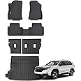 Floor Mats for 2025 Subaru Forester All Weather Trunk Mat with Backrest Mat TPE Rubber Floor Liner Set Cargo Liner for 2025 Subaru Forester Accessories