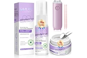 SAVILAND Solid Nail Glue Gel & Nail Glue Remover Kit: U V Light for Nails Complete Nails Tools for Press Ons Strong Nail Glue Gel Handheld Gel X Lamp for Gel Nails and Quick Press On Nail Remover