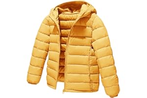 aksuejeow Kids Boys and Girls Coat Puffer Jacket Warm Winter Coats Packable Outerwear for School And Outdoor Activities