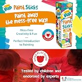 Paint Pop Paint Sticks 30 Pack Assorted Colours & Storage Tube Kids view 2