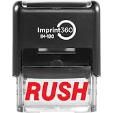 AS-IMP1039 Rush Rubber Stamp, with Red Ink