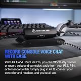 Elgato 4K X External Capture Card & Chat Link Pro Audio Adapter PS5 PS4 Switch view 3
