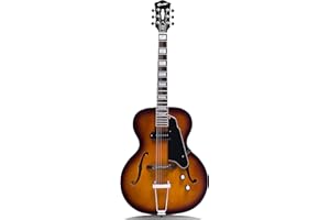 GROTE Jazz Electric Guitar Hollow Body Chrome Hardware P90 pickup (Vintage Sunburst)