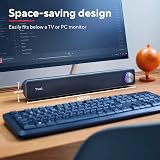 Trust Arys PC Soundbar 12 W USB powered under monitor view 3