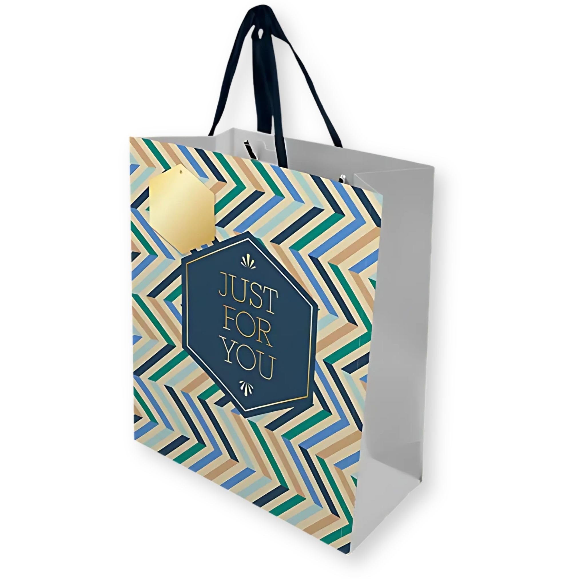 Fathers Day Large Gift Bag with Gift Tags | 33cm x 26cm x 14cm | Dads Day Thick Luxury Paper Gift Bag | Dad's Day Gifts Bag | Bestest Coolest Daddy
