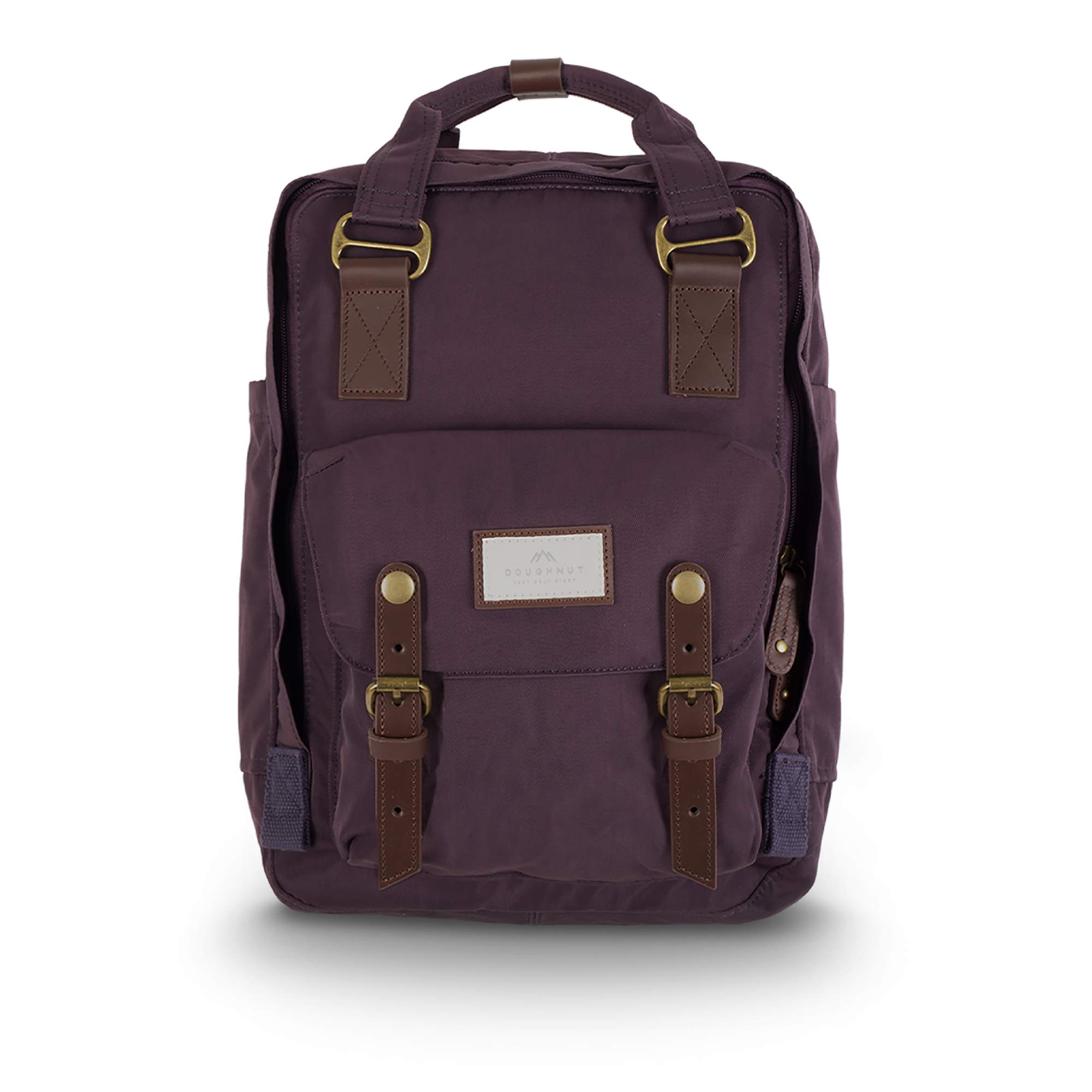 Doughnut Macaroon Backpack for Men and Women Lightweight School Bag Casual Daypack 16 Liters Basic Water Resistant Rucksack for Travel, Sports, Hiking with Pockets (Grape)