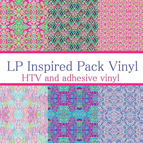 Vinyl Boutique Shop Craft vinyl lilly p inspired vinyl PACK 1, PACK OF 6 VINYL, lilly monogram,lilly inspired,lilly vinyl,htv vinyl,vinyl rolls lilly p, LP-PK-1