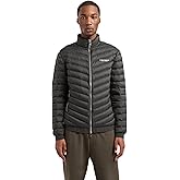 Armani Exchange Men's Quilted Milano/New York Logo Zip Up Nylon Jacket, Peat/Rooibos Tea, X-Large