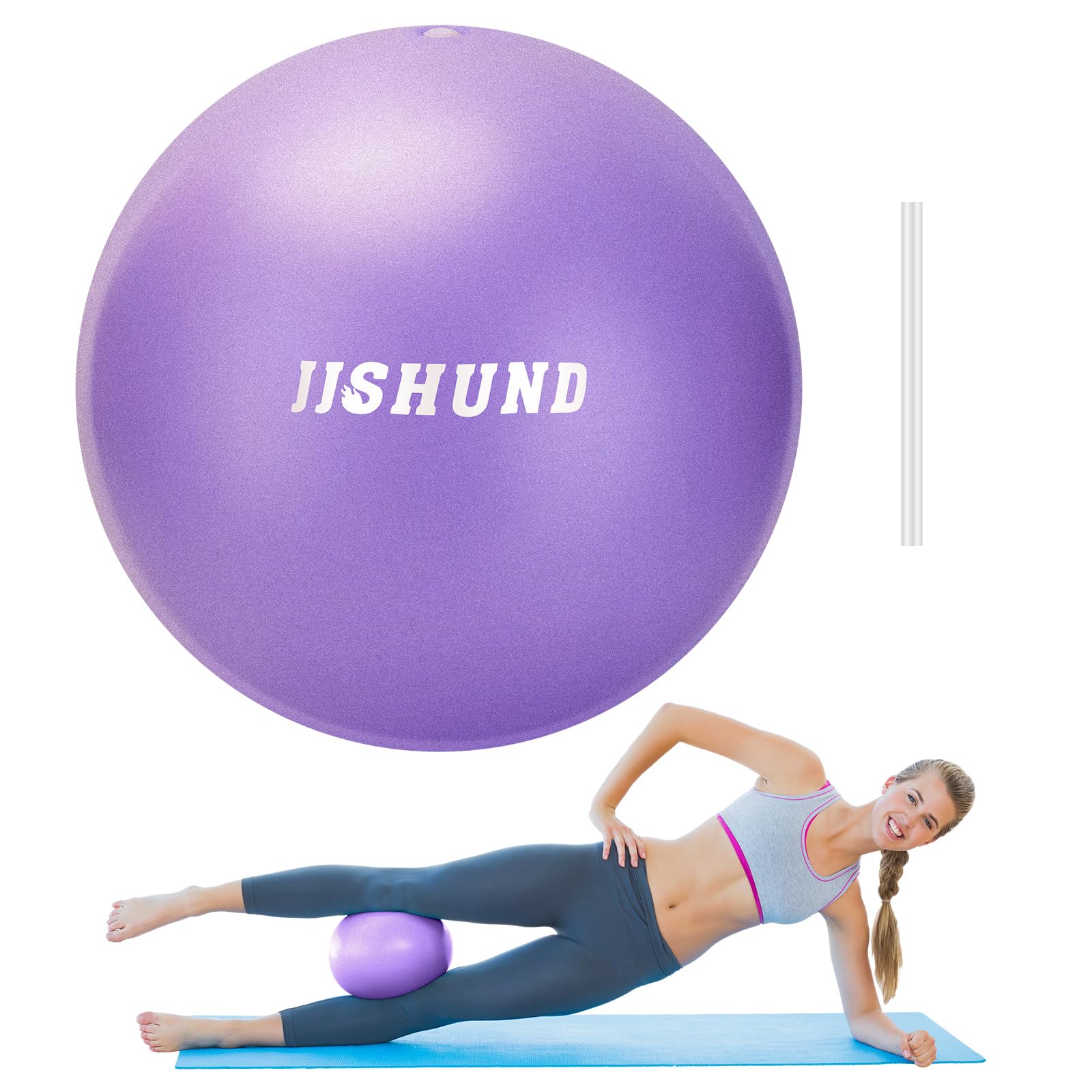 Photo 1 of **MISSING ASSEMBLY PIECES** jjshund Pilates Ball, 9,8 Inch Small Exercise Mini Yoga Soft Workout Ball for Home Gym Yoga, Pilates, Core Training, Workout, Balance, Stability