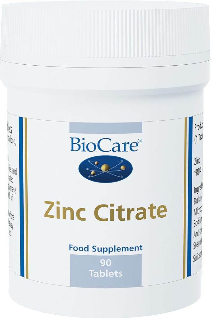BioCare Zinc Citrate 50mg (15mg elemental zinc) 90 tablets Amazon.co