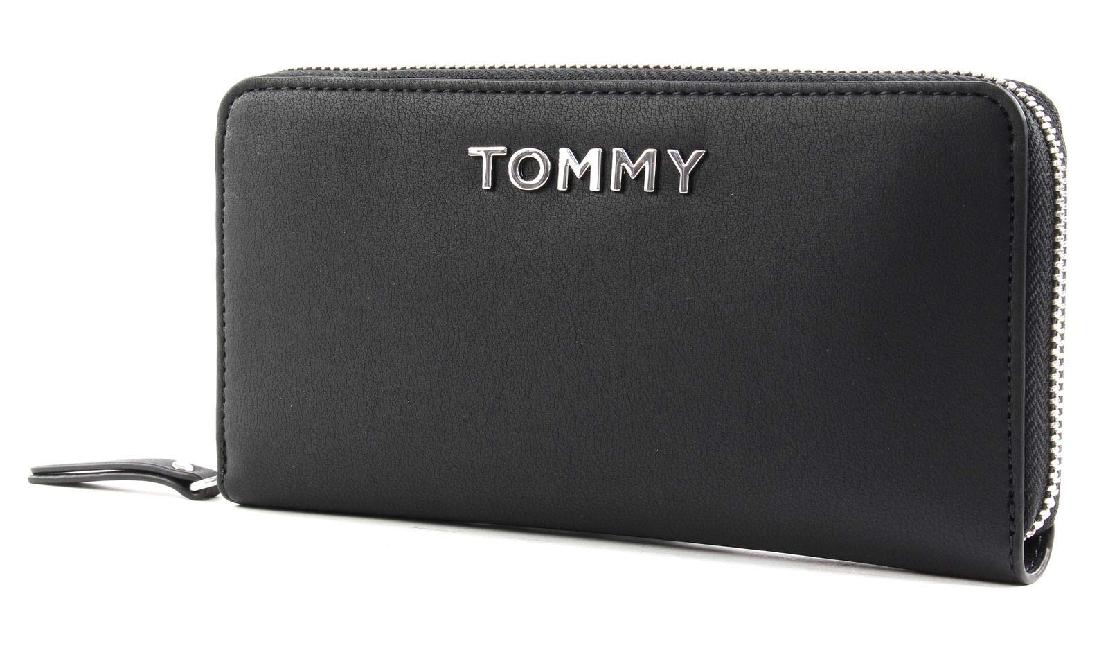 Tommy Hilfiger ITEM STATEMENT LRG ZA Women’s Cross-Body Bag, Black (Black Mix), 2.2999999999999998x10x19 centimeters (B x H x T)