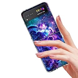 Bcov Case for Motorola Razr 2023, Purple Mandala