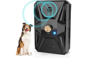 BUBBACARE Anti Barking Device, Ultrasonic Anti Bark Device with 3 Adjustable modes, 33Ft Auto Stop Dog Barking Device, IPX4 Waterproof Dog Barking Deterrent Device, Dog Bark Stopper for Indoor & Outdoor