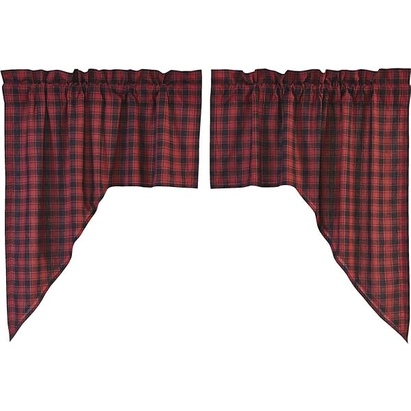 Amazon Com Vhc Brands Rustic Lodge Kitchen Window Curtains