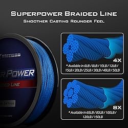 KastKing Superpower Braided Fishing Line, Ocean