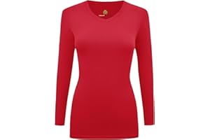 Natural Uniforms Women's Under Scrub Tee V-Neck Long Sleeve T-Shirt