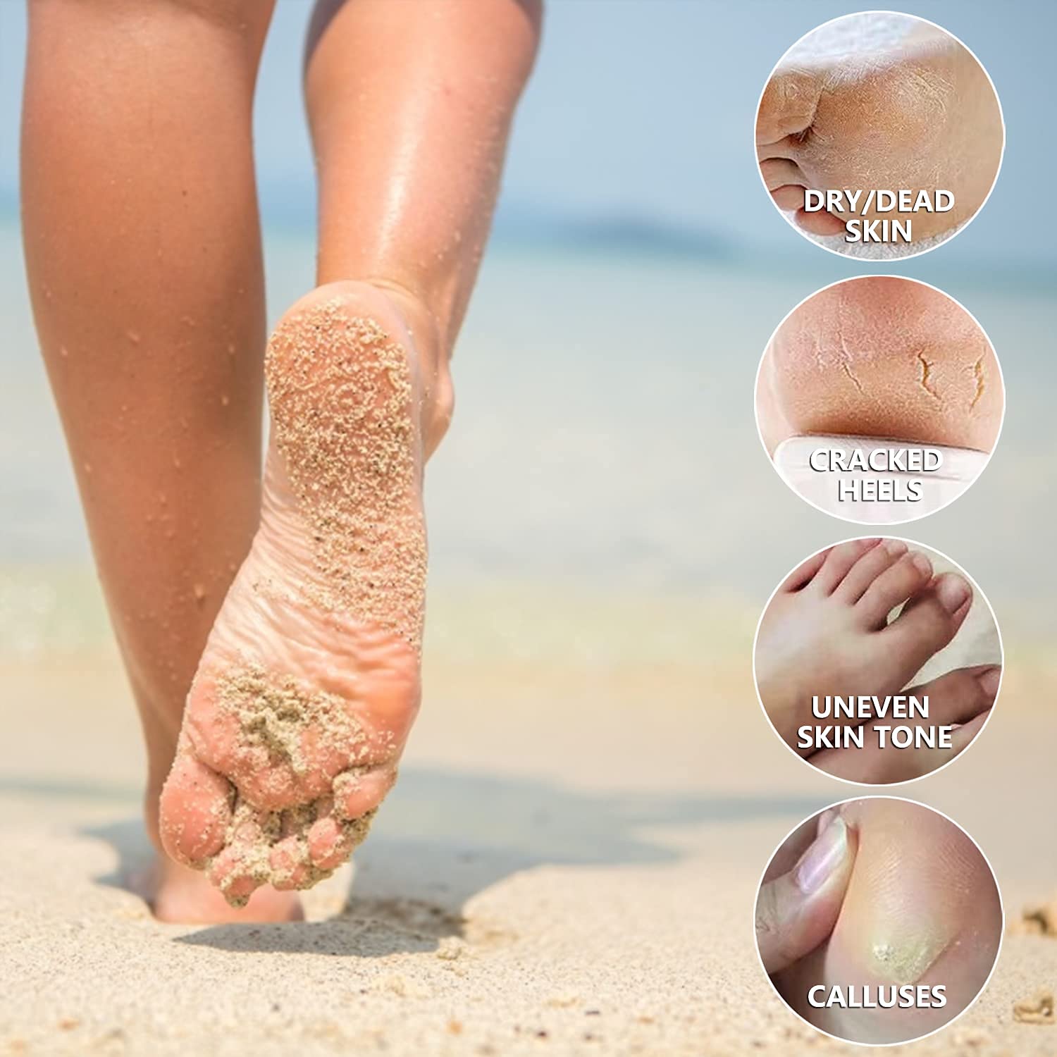 5 Pack Foot Peeling Mask,Exfoliator Peel Off Calluses Dead Skin Callus Remover,Foot Mask for Dry Cracked Feet,Foot Peel Masks for Men and Women Feet Peeling Mask for Stocking Stuffers