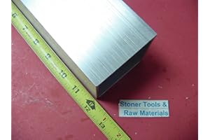 STONER METALS 3"x 3"x 1/8" Wall x 12" Long Aluminum Square Tube 6063 T52 3" SQ x .125". This is Extruded bar not Sanded or Polished and May Have Scratches from handling.
