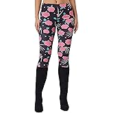 sissycos Women's 80s Leggings Neon Artistic Splash Printed Buttery Soft Stretchy Pants
