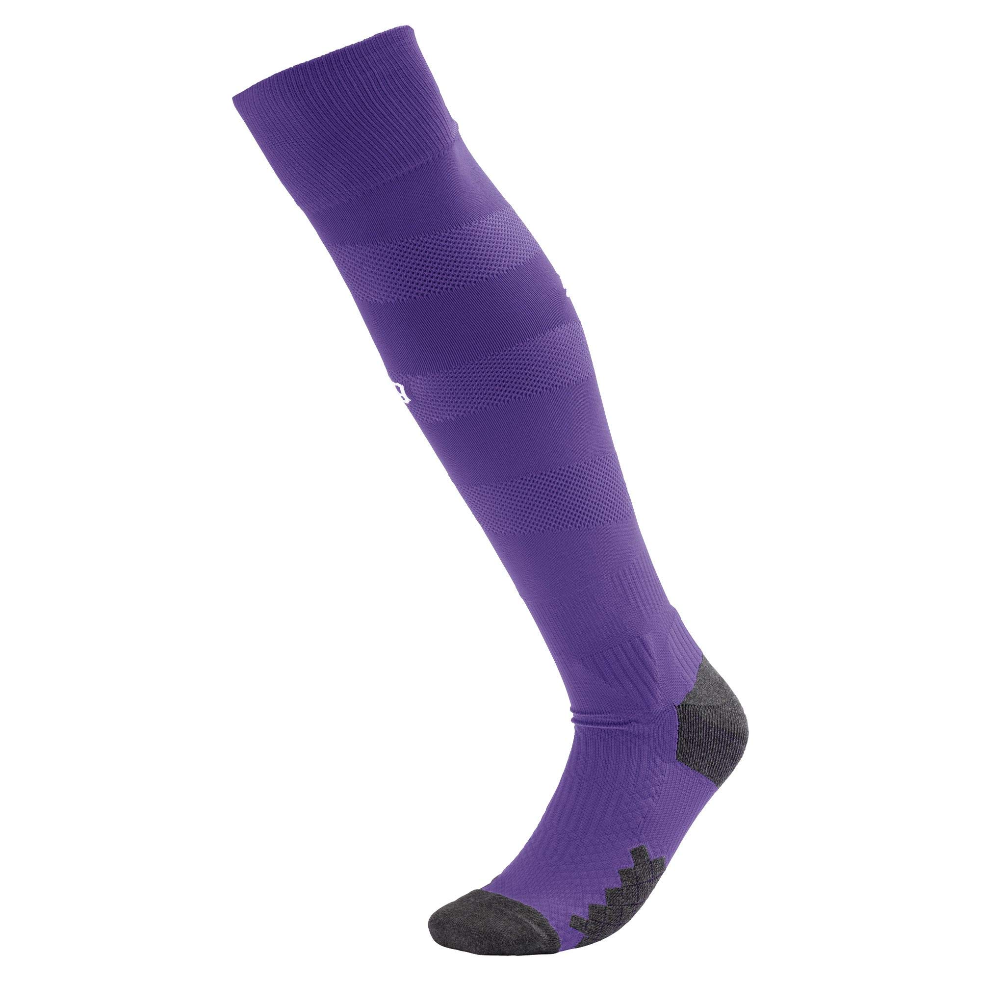 Puma Unisex Team BVB Spiral Socks Football Socks - Prism Violet White, 2