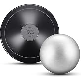 Deekin 2 Pcs Shot Put Rubber Disc Track Set Field Training | 1.6 kg Disc, 6/8/12 lb Ball for Outdoor Throwing, School Starter Kit Track Field Training, Durable Rubber Metal Construction