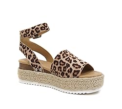 Soda Topic Open Toe Buckle Ankle Strap Espadrilles