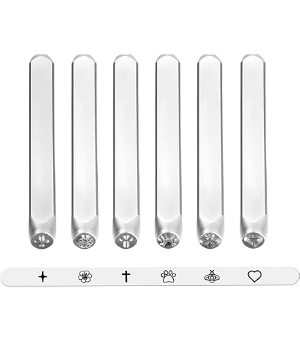 ImpressArt Ensemble De Tampons En Métal Chiffres Et Lettres 3 Mm - Kit Estampage Bijoux Et DIY