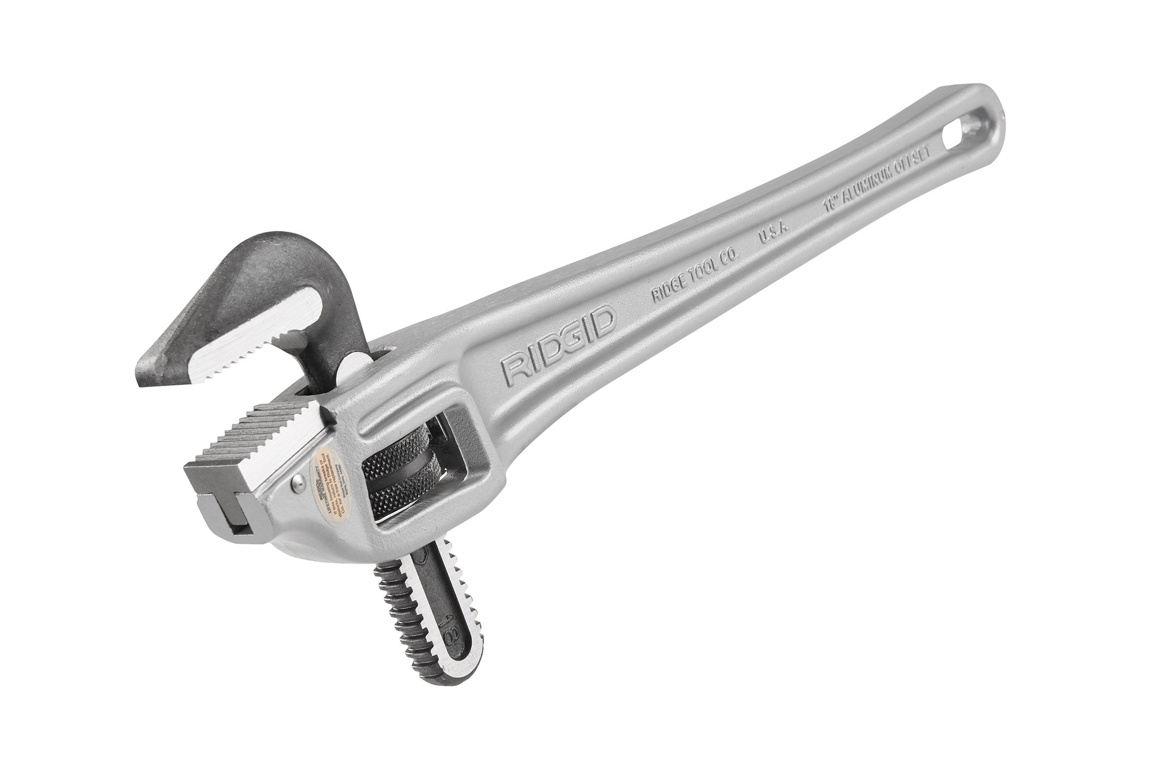 RIDGID 31125 Model 18 Aluminium Offset Pipe Wrench, 18-inch Plumbing Wrench